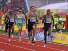 Ross Murray trying to catch Silas Kiplagat in the Emsley Carr Mile, 2012 Samsung Diamond League, Crystal Palace, London.